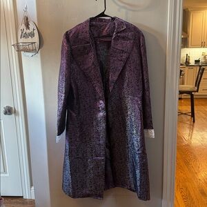 Prince Halloween costume men’s XL- purple paisley long jacket
